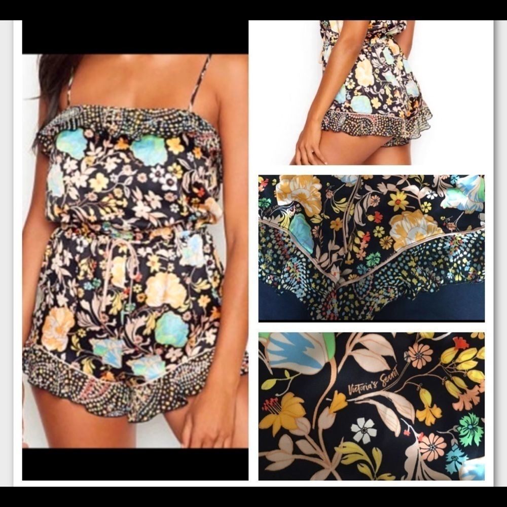 Victoria’s Secret Satin Flounce Romper Size Large - Picture 4 of 6